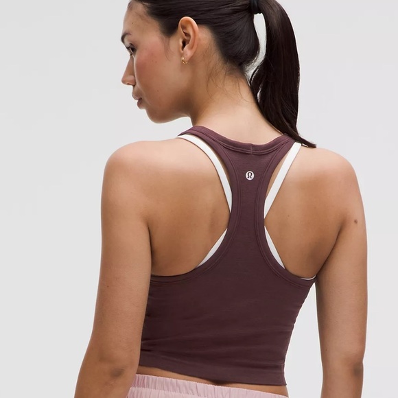 NWT Lululemon Swiftly Tech Cropped Racerback Tank Top 2.0 - White - Picture 2 of 3